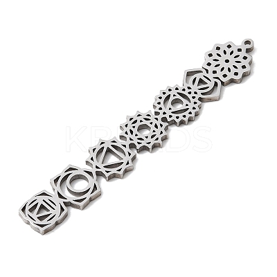 304 Stainless Steel Big Pendants STAS-H247-15P-1