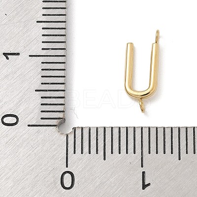 304 Stainless Steel Letter Connector Charms STAS-M108-01G-21-1