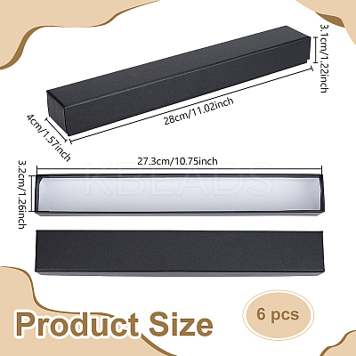 Cardboard Paper Storage Boxes CON-WH0085-128B-1