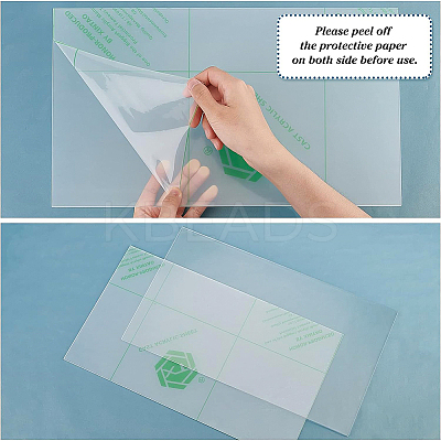 Transparent Acrylic Plates DIY-WH0016-54A-1
