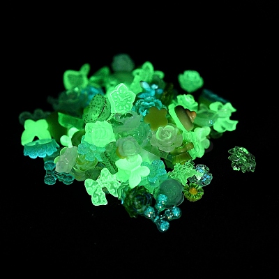 Luminous Resin Decoden Cabochons RESI-K036-05G-1