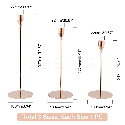 Iron Candle Holder AJEW-PH0002-22-1