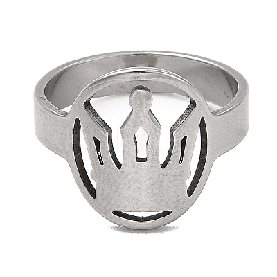 Non-Tarnish 201 Stainless Steel Finger Rings RJEW-G278-11P-1