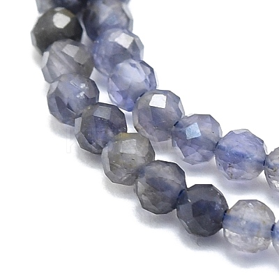 Natural Iolite/Cordierite/Dichroite Beads Strands G-P457-A03-11-1