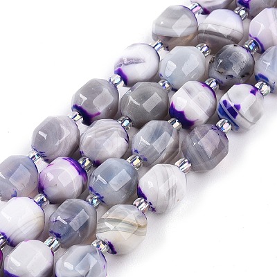 Natural Agate(Dyed) Beads Strands G-T141-05A-1