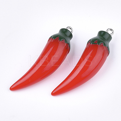 Resin Pendants X-RESI-T028-54-1