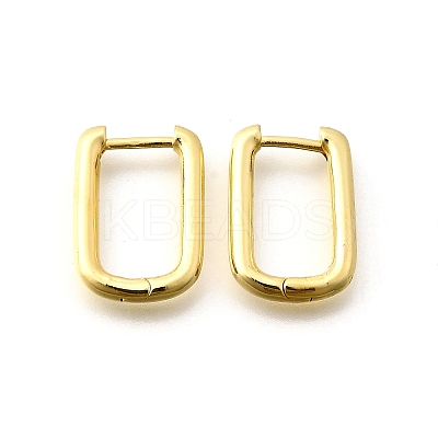Brass Huggie Hoop Earrings EJEW-F245-04G-A-1
