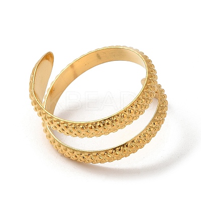 304 Stainless Steel Cuff Rings for Women LS-RJEW-G291-02G-1