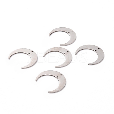 Non-Tarnish 201 Stainless Steel 2-Loop Link Pendants STAS-N090-LA038-1