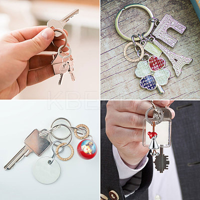 12Pcs 6 Styles Alloy Twist Spring Gate Ring FIND-CA0007-96-1