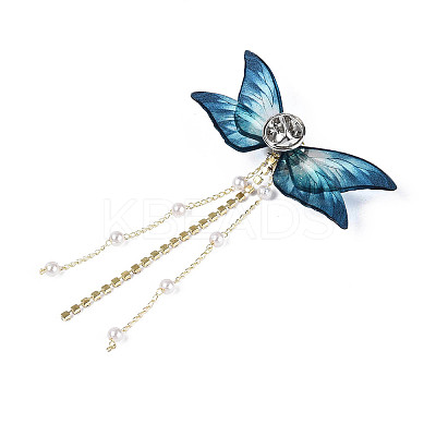 Butterfly Epoxy Resin Pins JEWB-N010-01-1