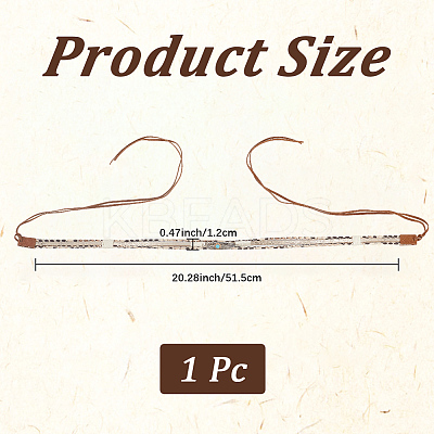 1Pc Velvet Rope Cowboy Hat Bands AJEW-CL0001-82-1
