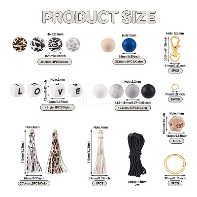 DIY Keychain Wristlet Making Kit DIY-TA0004-40-1
