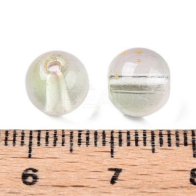 Frosted Baking Paint Glass Beads DGLA-N005-8mm-02-1