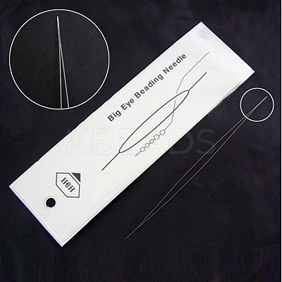 Iron Big Eye Beading Needles ES001Y-01-1-1