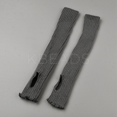 Acrylic Fiber Yarn Leg Warmers Socks AJEW-WH20064-45B-1