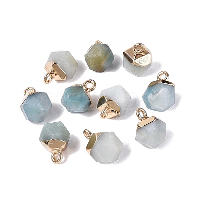 Natural Amazonite Pendants G-N359-18G-09-1