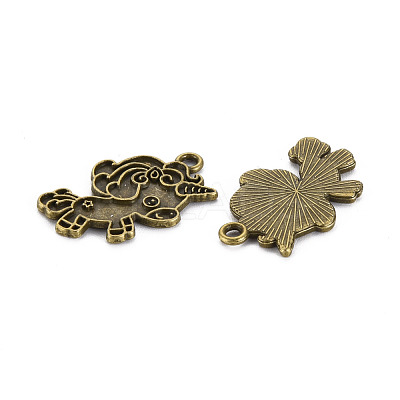 Tibetan Style Alloy Pendant Enamel Settings PALLOY-N160-47AB-1