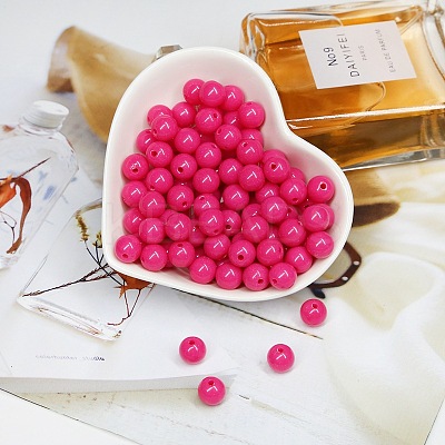 Opaque Acrylic Beads LS-OACR-SZC0001-02B-20-1