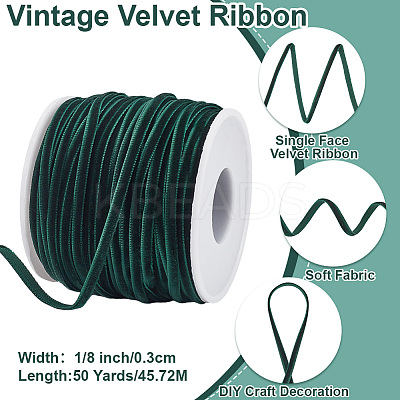 50 Yards Single Face Velvet Ribbon OCOR-HY0001-16D-1