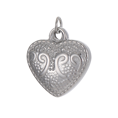 304 Stainless Steel Pendants STAS-OY010-36P-1