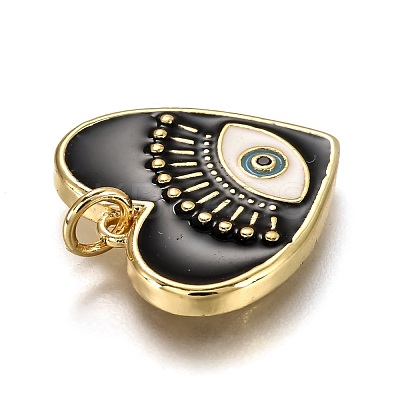 Brass Micro Pave Cubic Zirconia Pendants ZIRC-B0003-30G-1