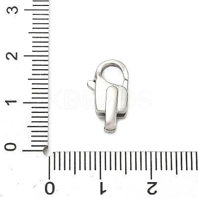 304 Stainless Steel Lobster Claw Clasps STAS-C148-03A-P-1