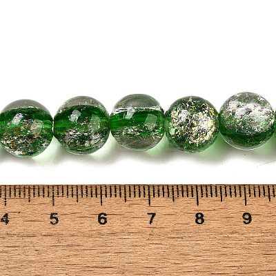 Handmade Dichroic Foil Glass Beads Strands DICH-U001-10C-1