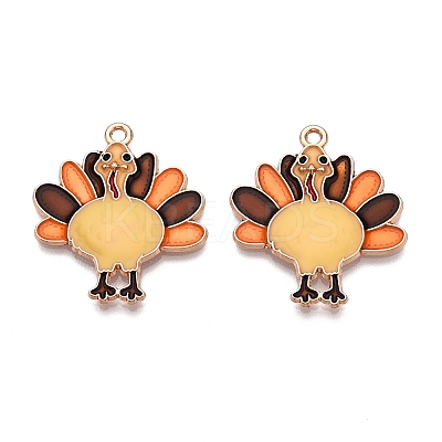 Thanksgiving Day Theme Alloy Enamel Pendants LS-ENAM-T020-52A-01-1