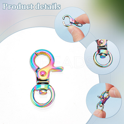 10Pcs Alloy Swivel Clasps FIND-PH0009-05-1
