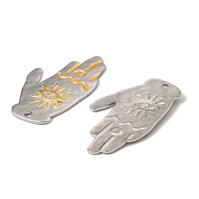 304 Stainless Steel Pendants STAS-T068-60GP-1
