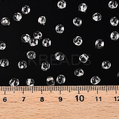 6/0 Baking Paint Transparent Fringe Glass Seed Beads X1-SEED-N006-06A-1