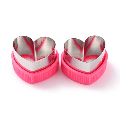 430 Stainless Steel Heart Shaped Cookie Candy Food Cutters Molds DIY-I076-07P-1