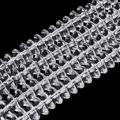 Transparent Glass Beads Strands GLAA-Q113-02A-A01-1