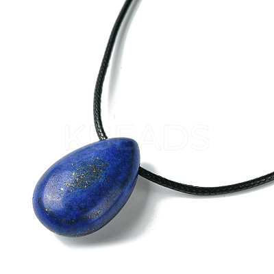 Natural & Synthetic Gemstone Pendant Necklaces NJEW-C046-02-1