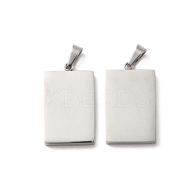 Non-Tarnish 304 Stainless Steel Pendants STAS-R120-03P-1