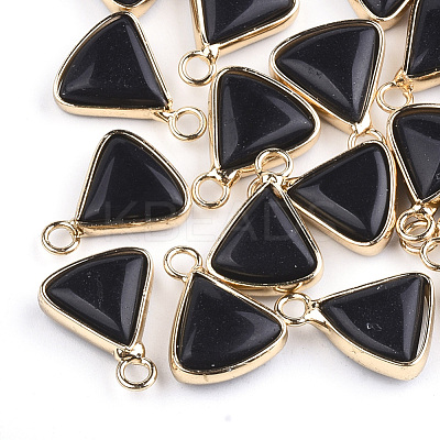 Synthetic Black Stone Pendants G-S344-10A-1