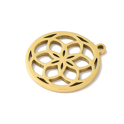 5Pcs 201 Stainless Steel Pendants STAS-Z068-02G-01-1