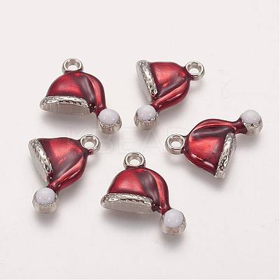 Brass Enamel Pendants KK-Q217-1-FF-1