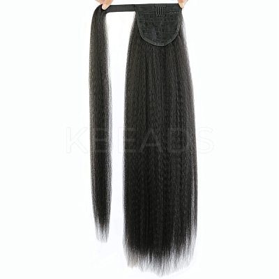 Long Straight Ponytail Hair Extension Magic Paste OHAR-D007-01-1