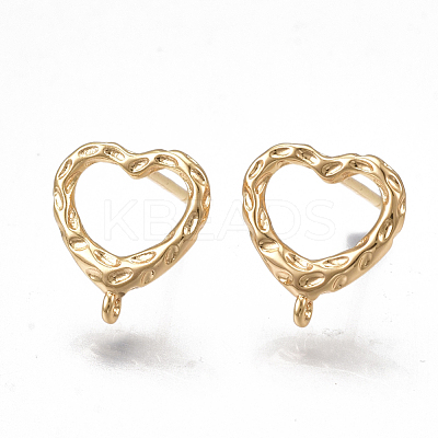 Brass Stud Earring Findings KK-T038-473G-1