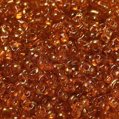 Spray Painted Glass Seed Beads SEED-F005-05A-03-1