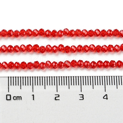 Baking Paint Transparent Glass Beads Strands DGLA-A034-J2mm-B01-1