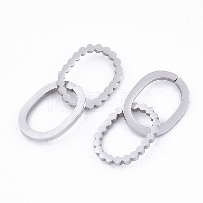 Tarnish Resistant 201 Stainless Steel Linking Rings STAS-N091-131-1