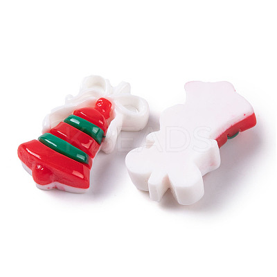 Christmas Decorations Theme Opaque Resin Decoden Cabochons LS-RESI-Z026-01G-1