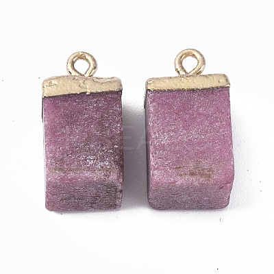 Natural Strawberry Quartz Pendants G-Q998-035H-1