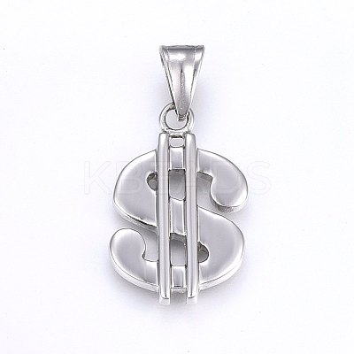 Tarnish Resistant 304 Stainless Steel Pendants STAS-H463-02P-1