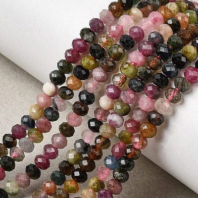 Natural Tourmaline Beads Strands G-RM250101-N13-1