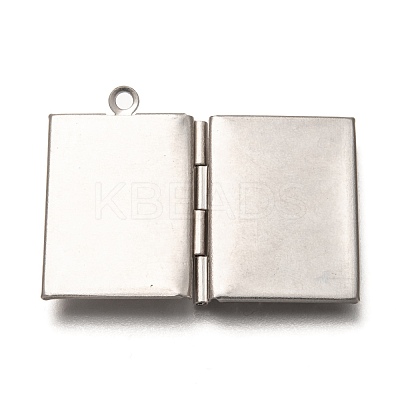 Non-Tarnish 316 Stainless Steel Locket Pendants STAS-P267-01P-1