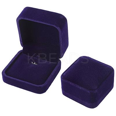 Square Velvet Jewelry Boxes for Pendant CON-WH20013-03B-1